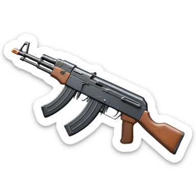 an ak47 with no stock sticker