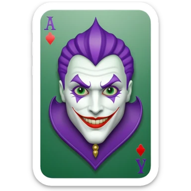 joker's calling card sticker