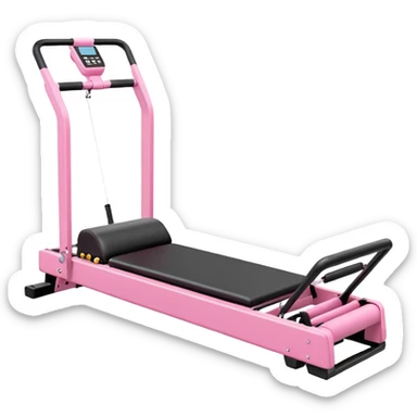 Pilates reformer pink machine sticker