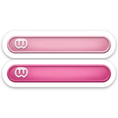mix light pink dark pink and white girly internet seach bar with www. logo sticker