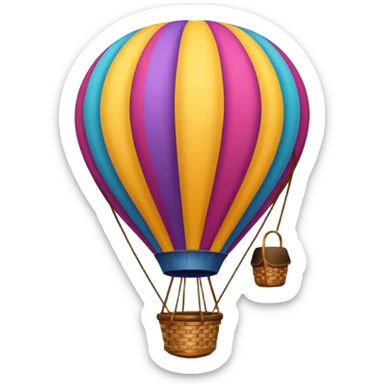 Hot Wind ballon sticker