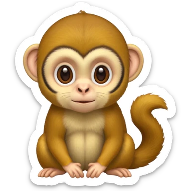 Squirrel monkey sticker