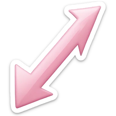 light pink arrow sticker