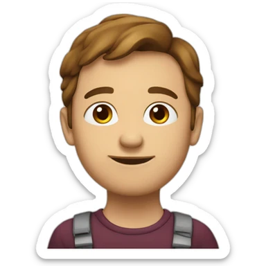 Cœur bordeau sticker