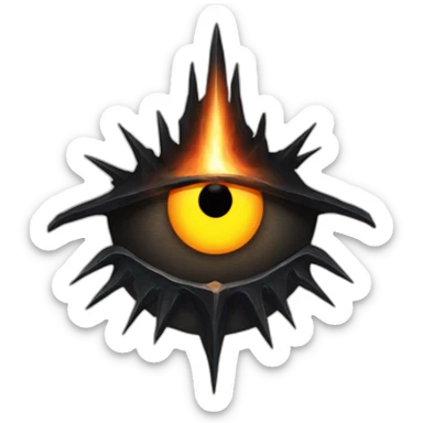 eye of sauron mordor sticker