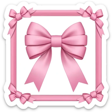 pink girly framed photo picture sticker