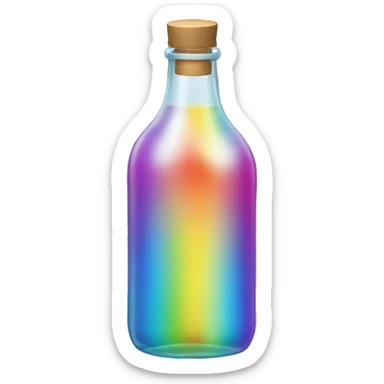 rainbow bottle sticker