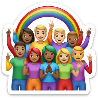 The world is immunity with every person that looks gay sticker