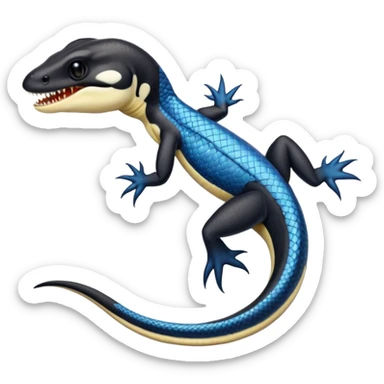 Orcas-dragon-reptile-reptilian-lizard-skink-gecko-hybrid sticker