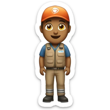 delivery person sticker