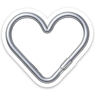 heart shaped paper clip sticker