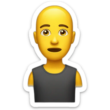 stern circle yellow emoji sticker