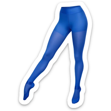 Royal blue dance tights sticker