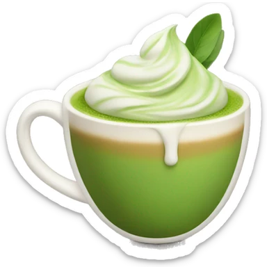 matcha latte sticker