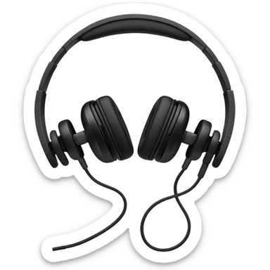 Audífonos con lazoss sticker