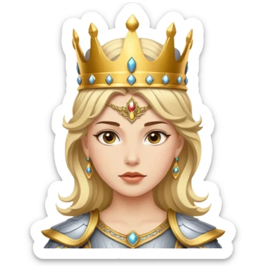 Valkyrie warrior crown sticker