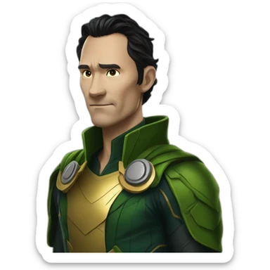 Lock in loki costume marvel sticker