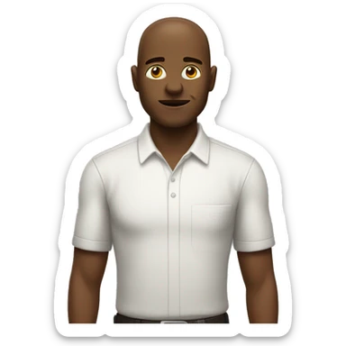 Humano com a mão direita levantada  sticker