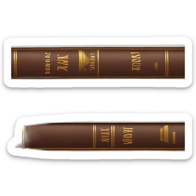 neutral stack of vintage books sticker