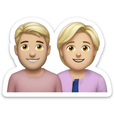 Le fils de marine le pen et Jordan bardella  sticker