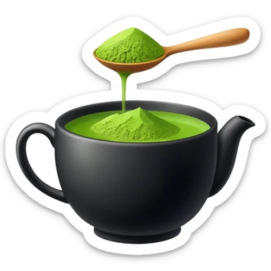 Matcha tea sticker
