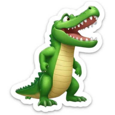 Super héros crocodile  sticker