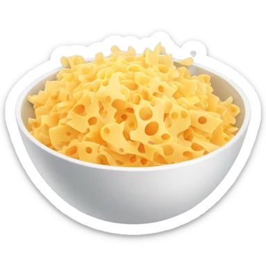 grated cheese in a bowl  sticker