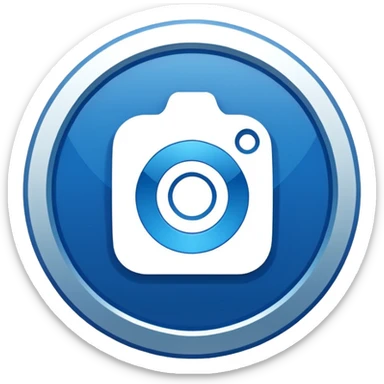 A high-resolution 2D icon of an Instagram-style verified badge. 8 jagged circle sticker