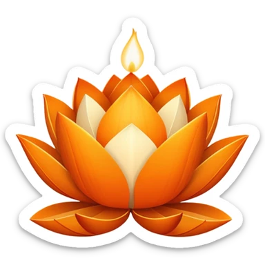 lotus lantern sticker