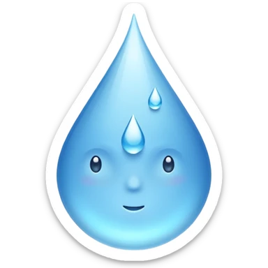 Water drops  sticker