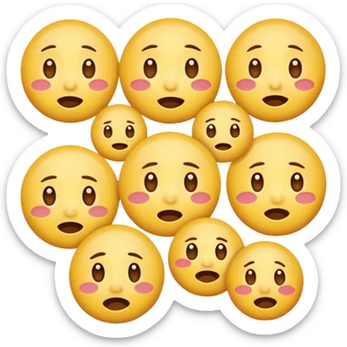 Emotional face emoji’s  sticker