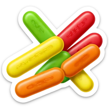 Mike and Ike's candy. sticker