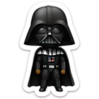 Darth vader with a sauvage sticker