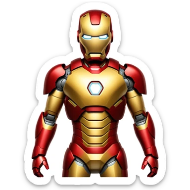 Iron Man superhero sticker