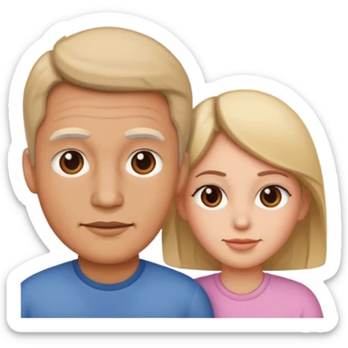 parents, one male one female sticker