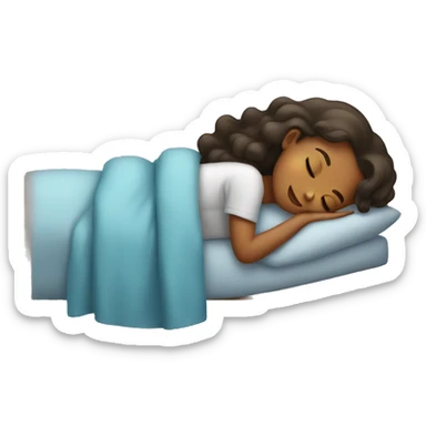 Girl sleeping sticker