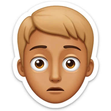 confused face like WAT sticker