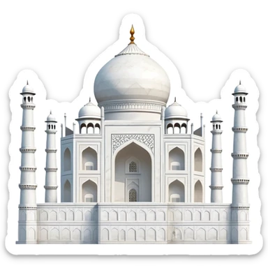 Taj Mahal monument from India sticker