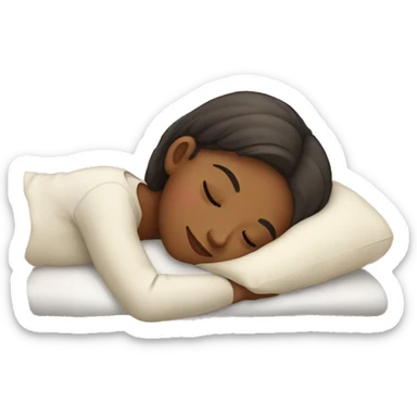 sleeping girl  sticker