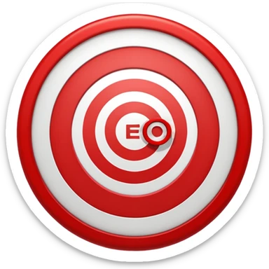 target with the word SEO inside sticker