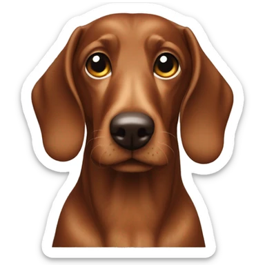 Dackel braun flecken sticker