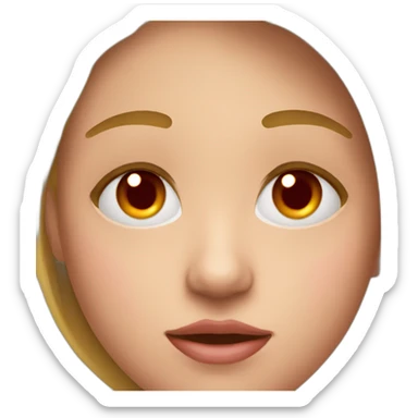 red splotches on person face sticker