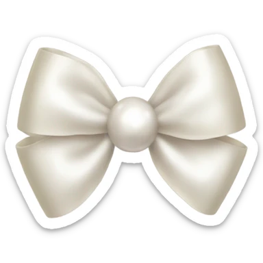 Pearl bow  sticker