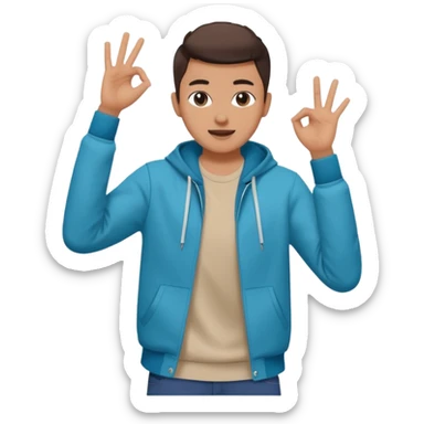 tiktok dance half body sticker