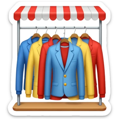 clothing store sticker