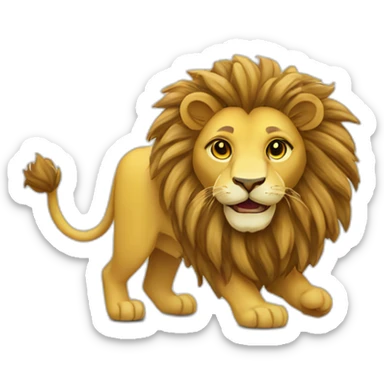 Lion and sun flag of Iran sticker