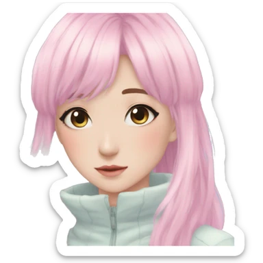 Gorgeous Beautiful Pretty Anime-Pastel-Girl aesthetic sticker
