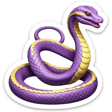 Ekans-Pokémon-Fakémon-hybrid-creature (full body)  sticker