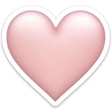Light pink heart sticker