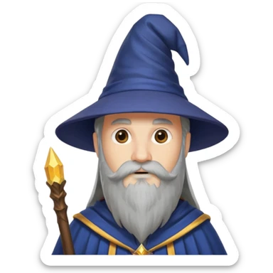 mach mir denn vierten in einem zauberer outfit sticker